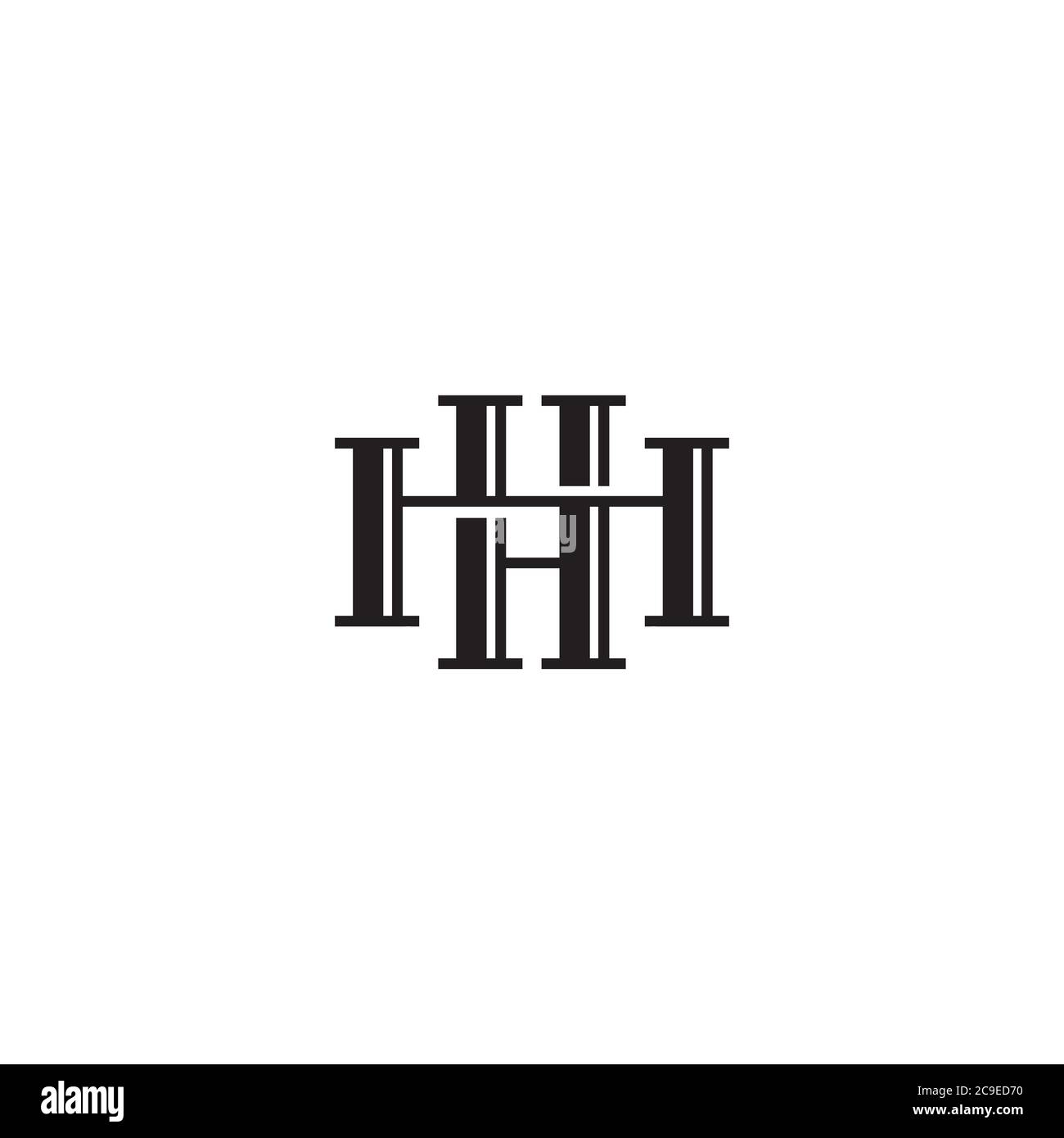 Logo/icona lettera HH Illustrazione Vettoriale