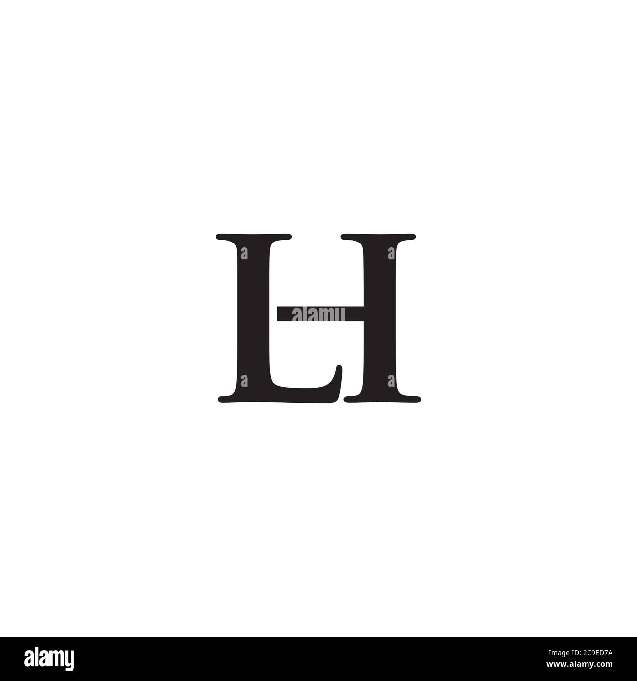 Logo/icona Letter LH Illustrazione Vettoriale