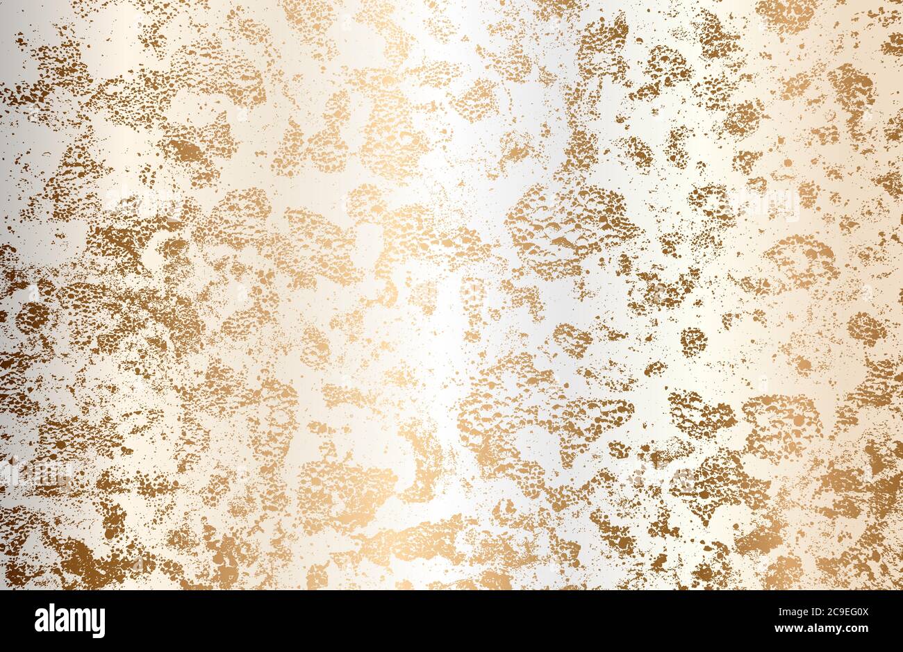 Sfondo di lusso in metallo dorato con consistenza in cemento fessurato. Illustrazione vettoriale Illustrazione Vettoriale