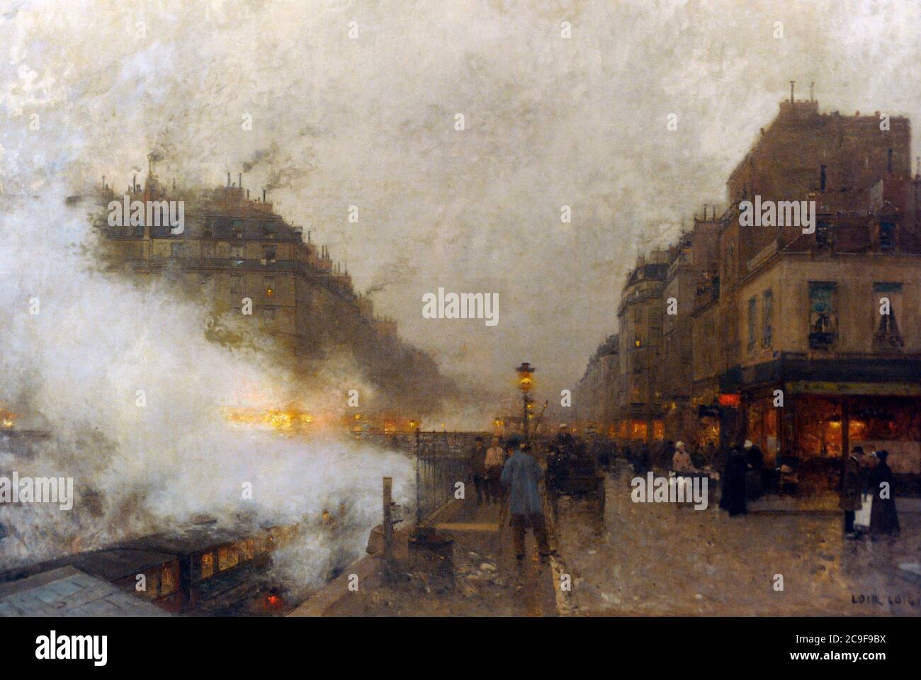 Loir Luigi (1845-1916). Pittore austriaco. Metropolitana, 1899. Olio su tela. Galleria Nazionale. Praga. Repubblica Ceca. Foto Stock