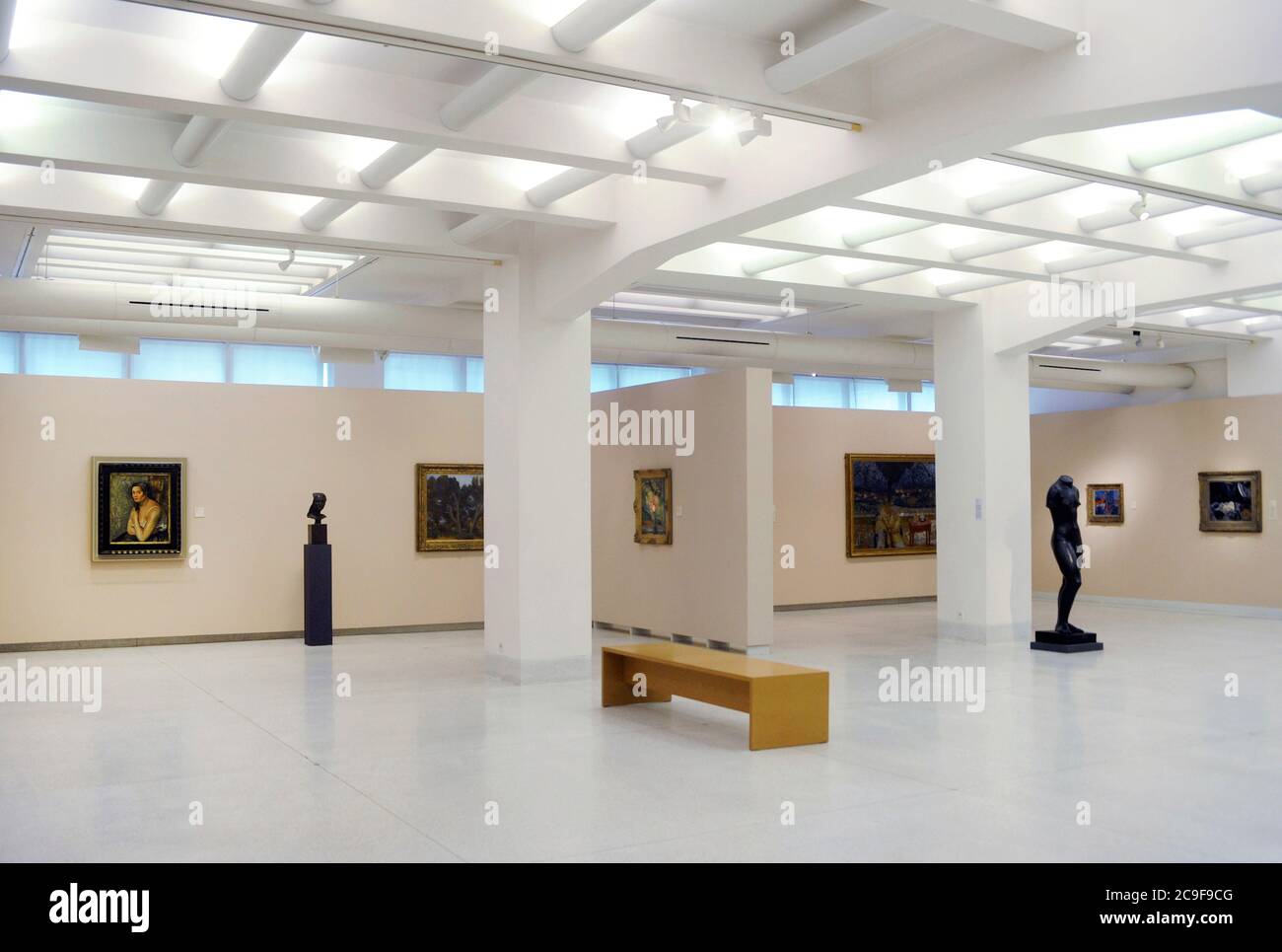 Galleria Nazionale. Vista su una delle sale del museo. Praga. Repubblica Ceca. Foto Stock