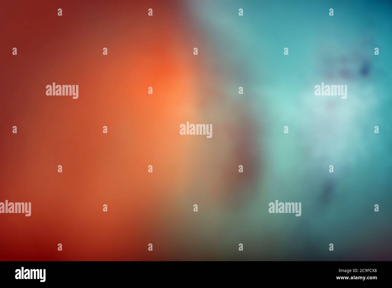 Rosso e blu astratto sfondo sfocato in colori luminosi. Foto Stock