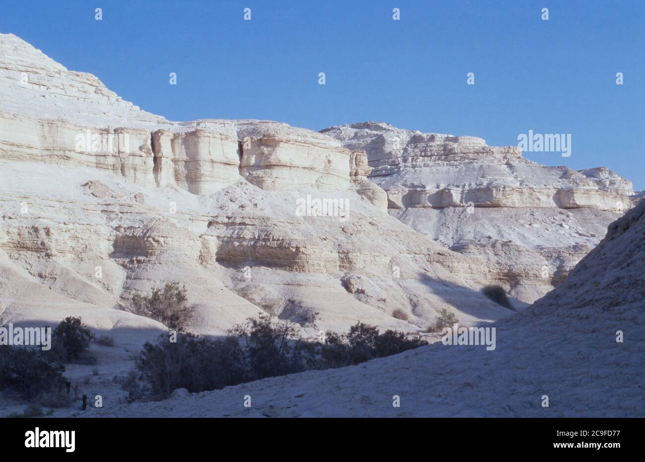 Impression in der Wüste Negev in Israele, 1988. Foto Stock