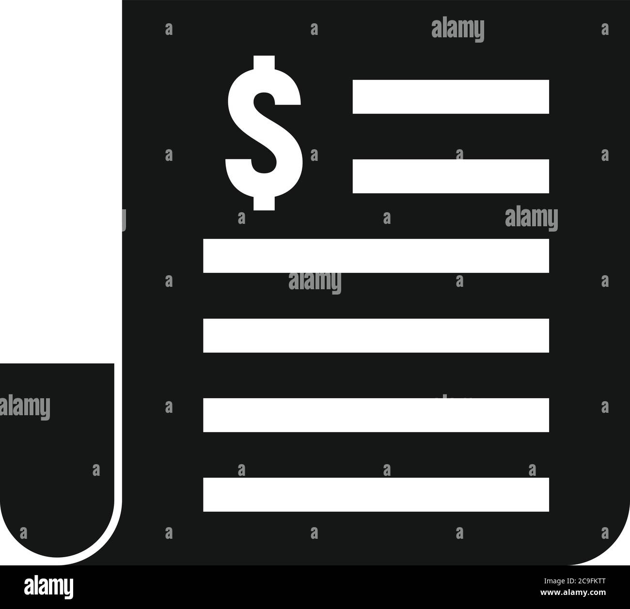 Icona prestito denaro carta. Semplice illustrazione di carta money prestito vettore icona per web design isolato su sfondo bianco Illustrazione Vettoriale