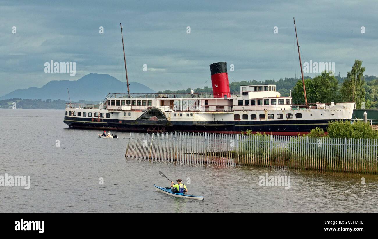 Glasgow, Scozia, Regno Unito 31 luglio, 2020: Tempo del Regno Unito: Giornata di sole ha visto la gente del posto e i turisti si affollano per loch Lomond nonostante il Coronavirus. Credit: Gerard Ferry/Alamy Live News Foto Stock