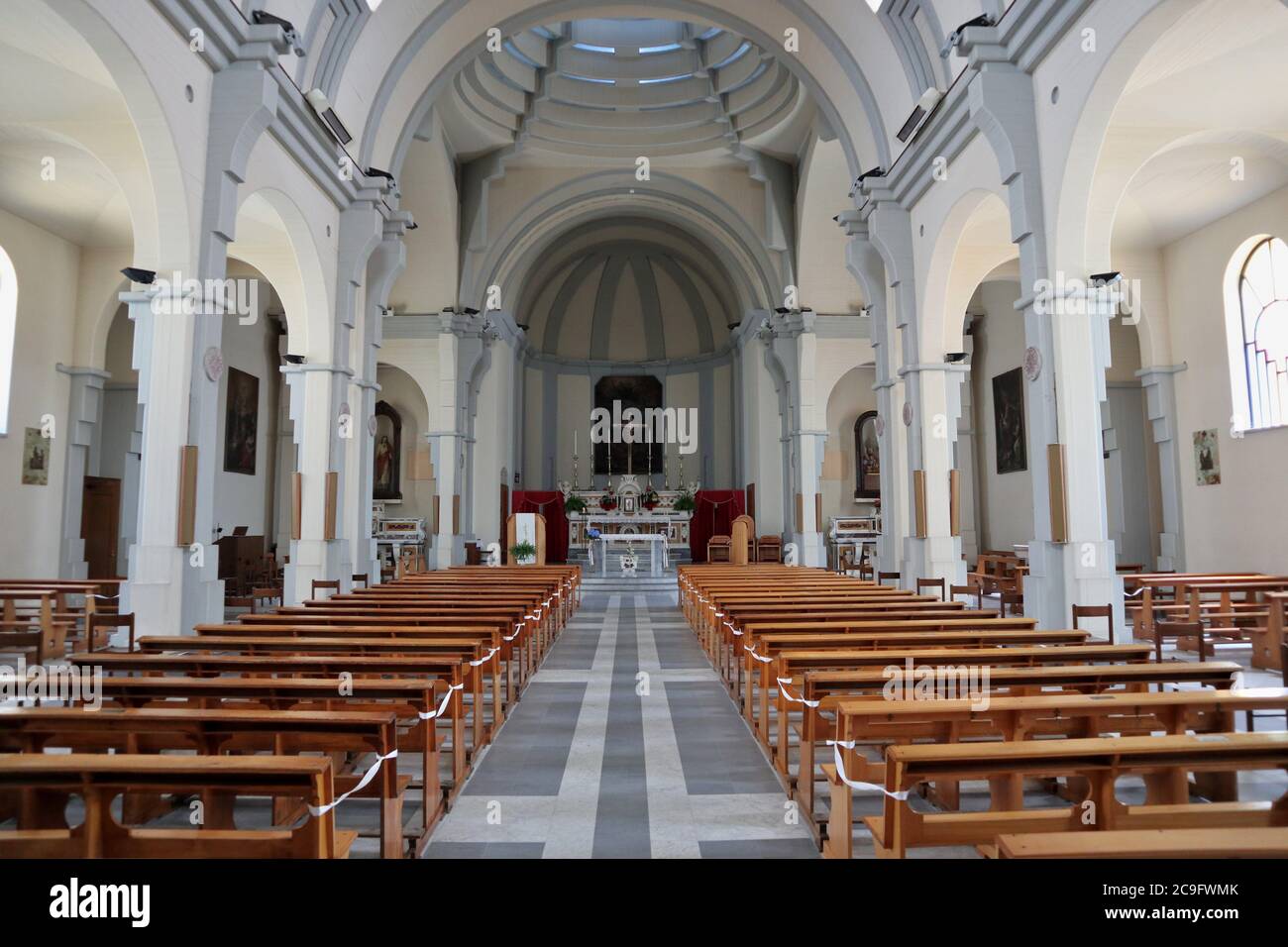 Calitri - navata di San Canio Martire Foto Stock