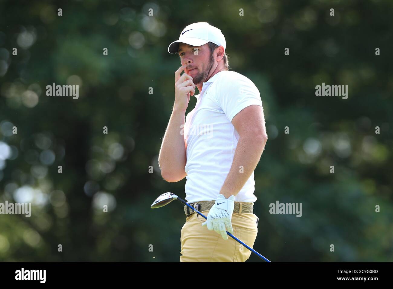 Sam Horsfield in Inghilterra durante il secondo giorno dell'Hero Open presso il Forest of Arden Marriott Hotel and Country Club, Birmingham. Foto Stock