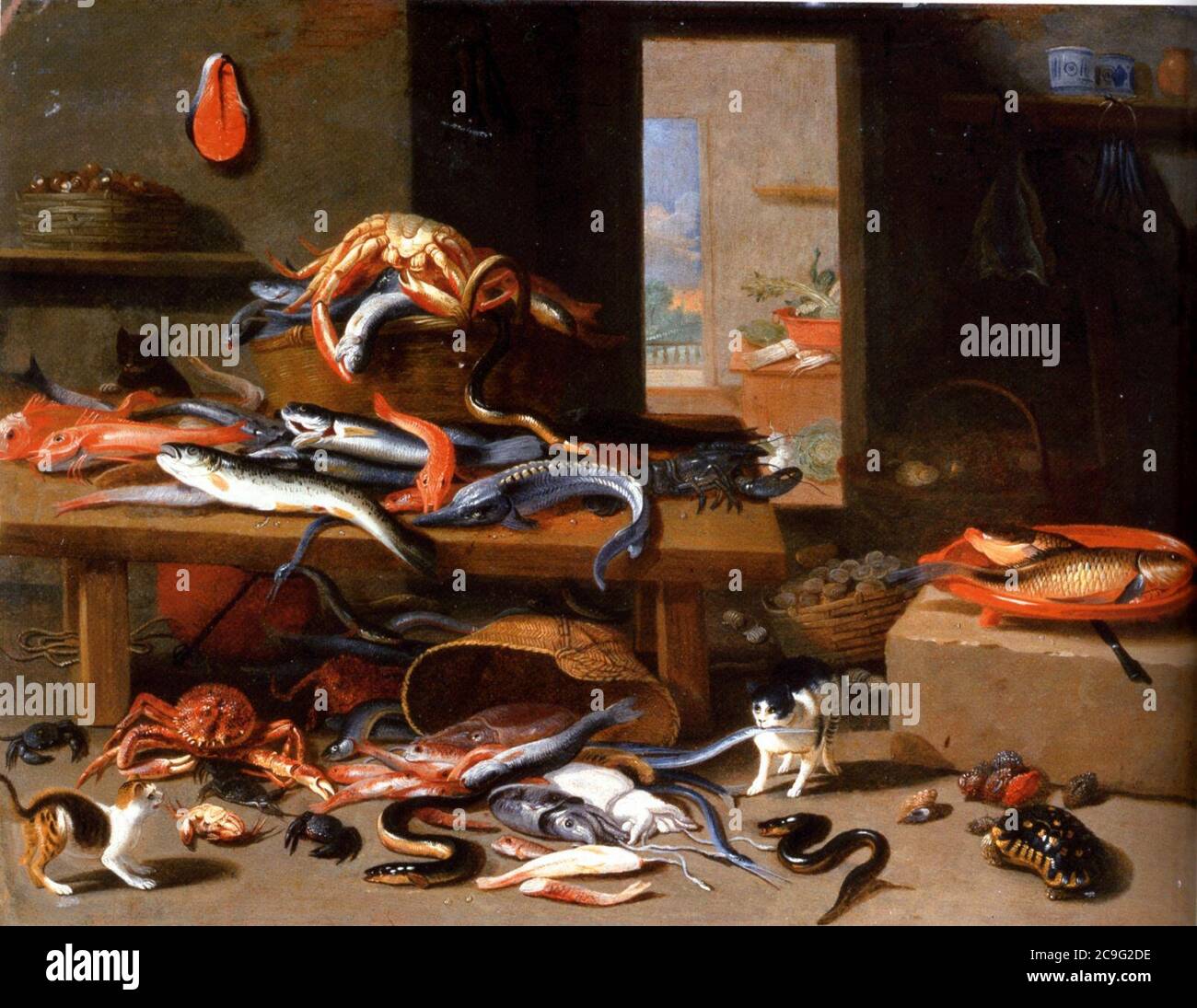 Jan van Kessel ancora vita. Foto Stock