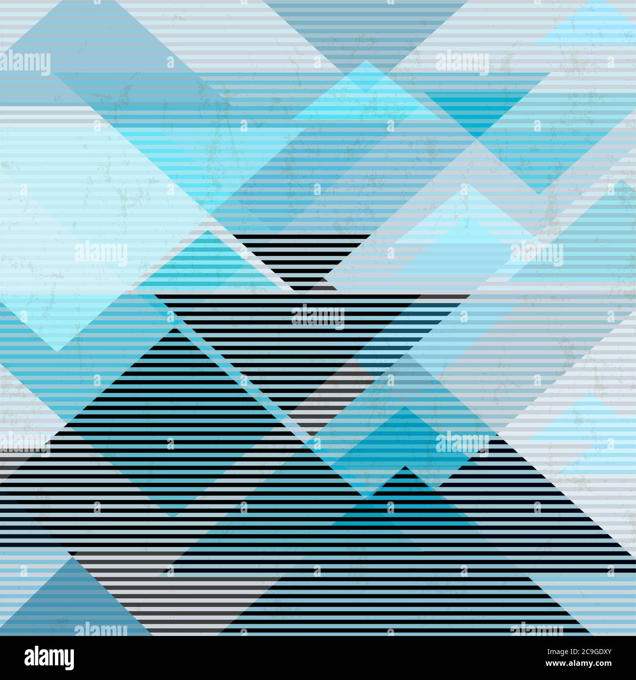 pattern geometrico astratto di sfondo, con triangoli, linee, tratti e schizzi Illustrazione Vettoriale