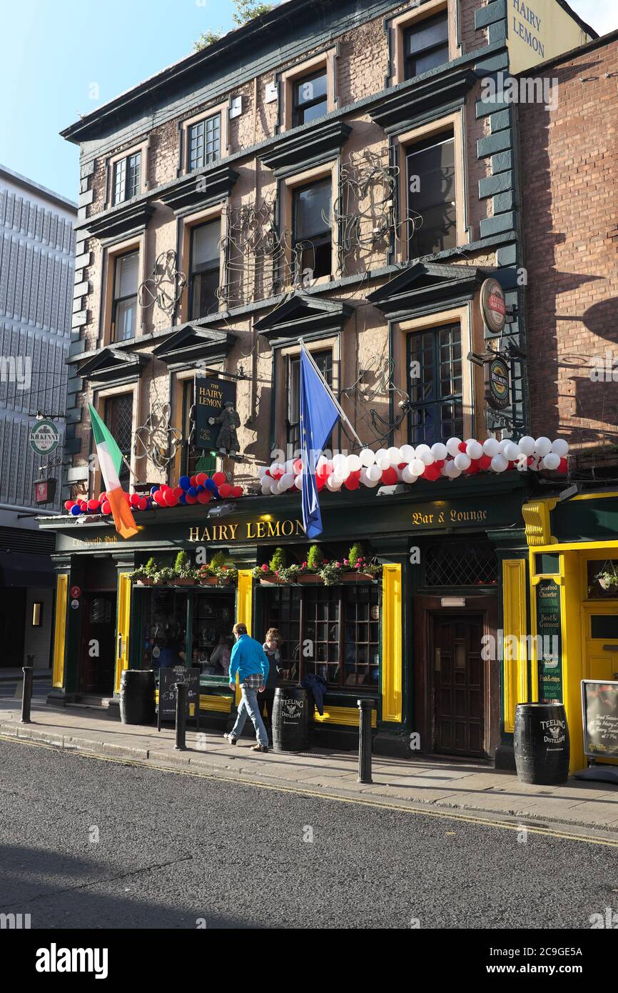 Hairy Lemon Pub a Dublino, Irlanda Foto Stock