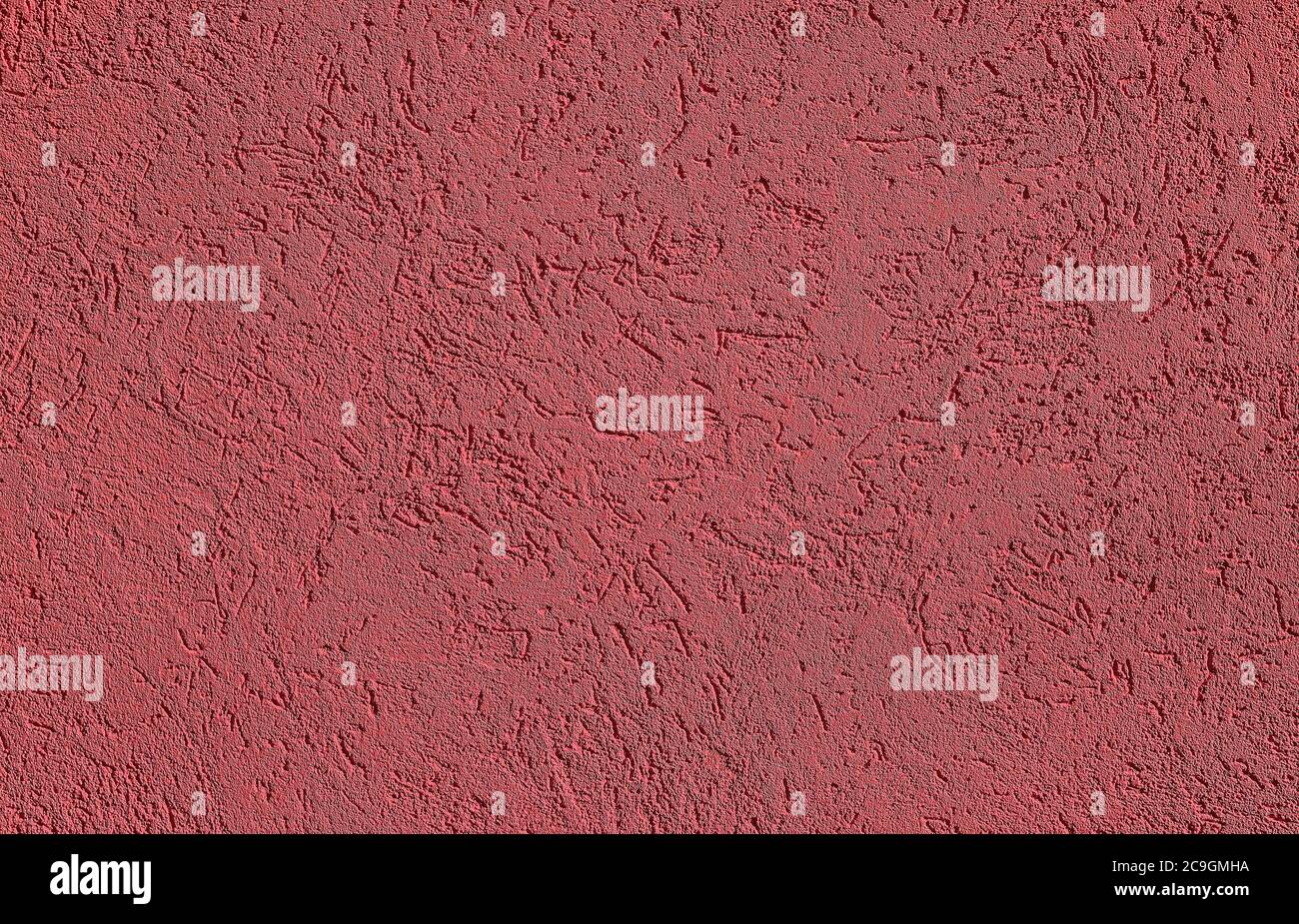 Rosso Borgogna cemento testurizzato o fondo parete di cemento. Messa a fuoco profonda. Modello o modello per un design moderno. Foto Stock