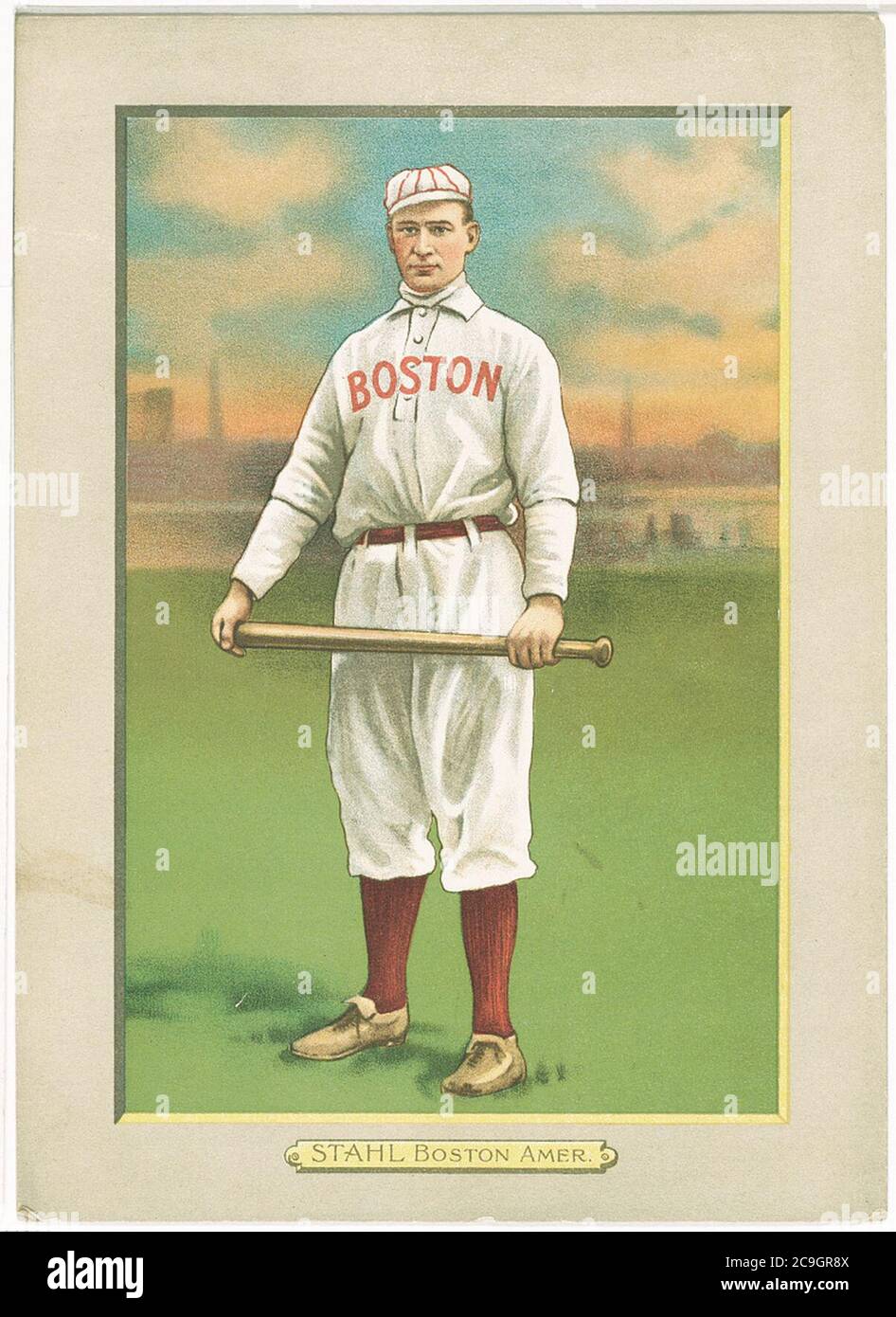 Jake Stahl, Boston Red Sox, baseball card ritratto Foto Stock