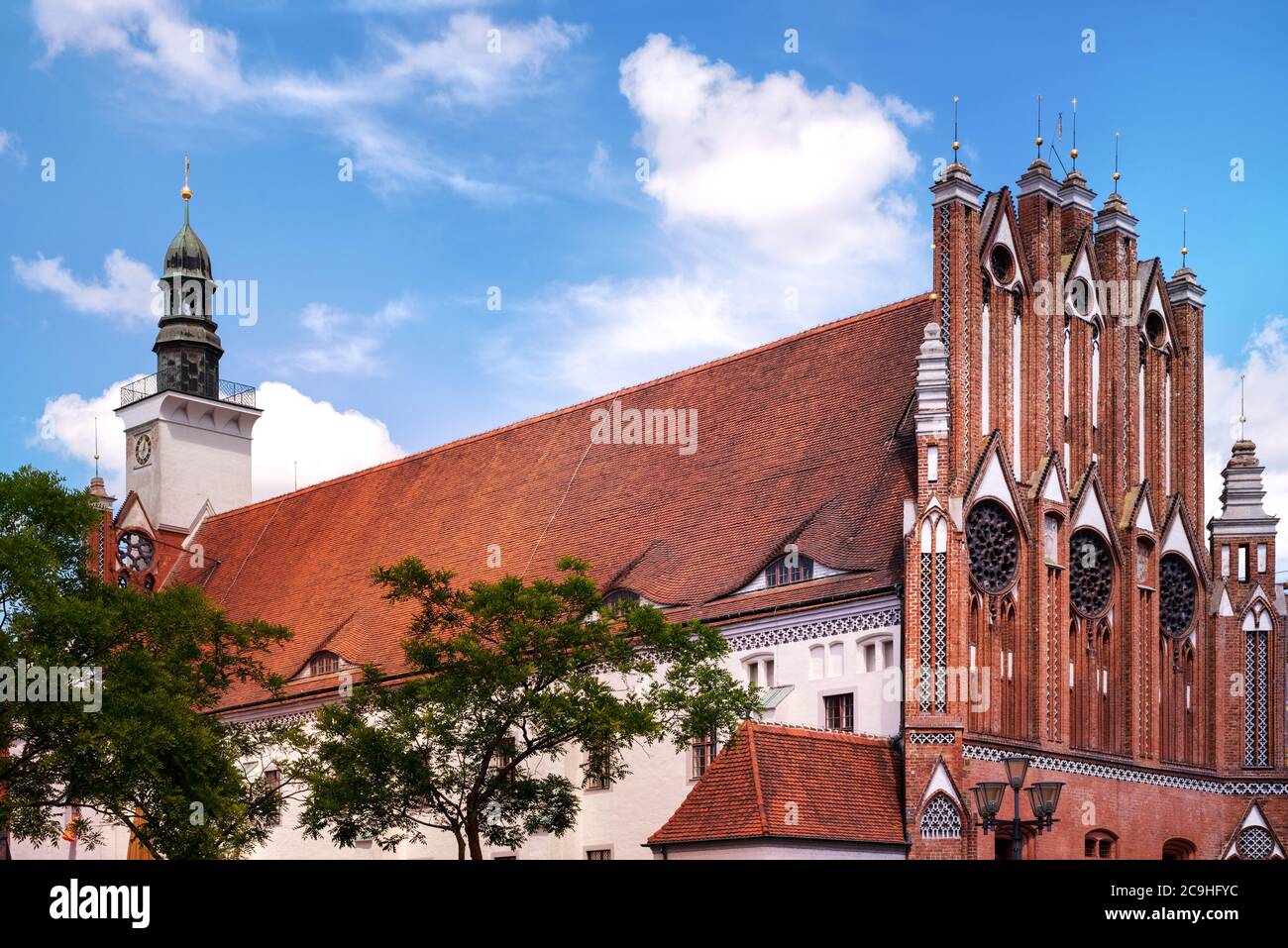 Il vecchio municipio di Francoforte an der Oder, Brandeburgo, Germania Foto Stock