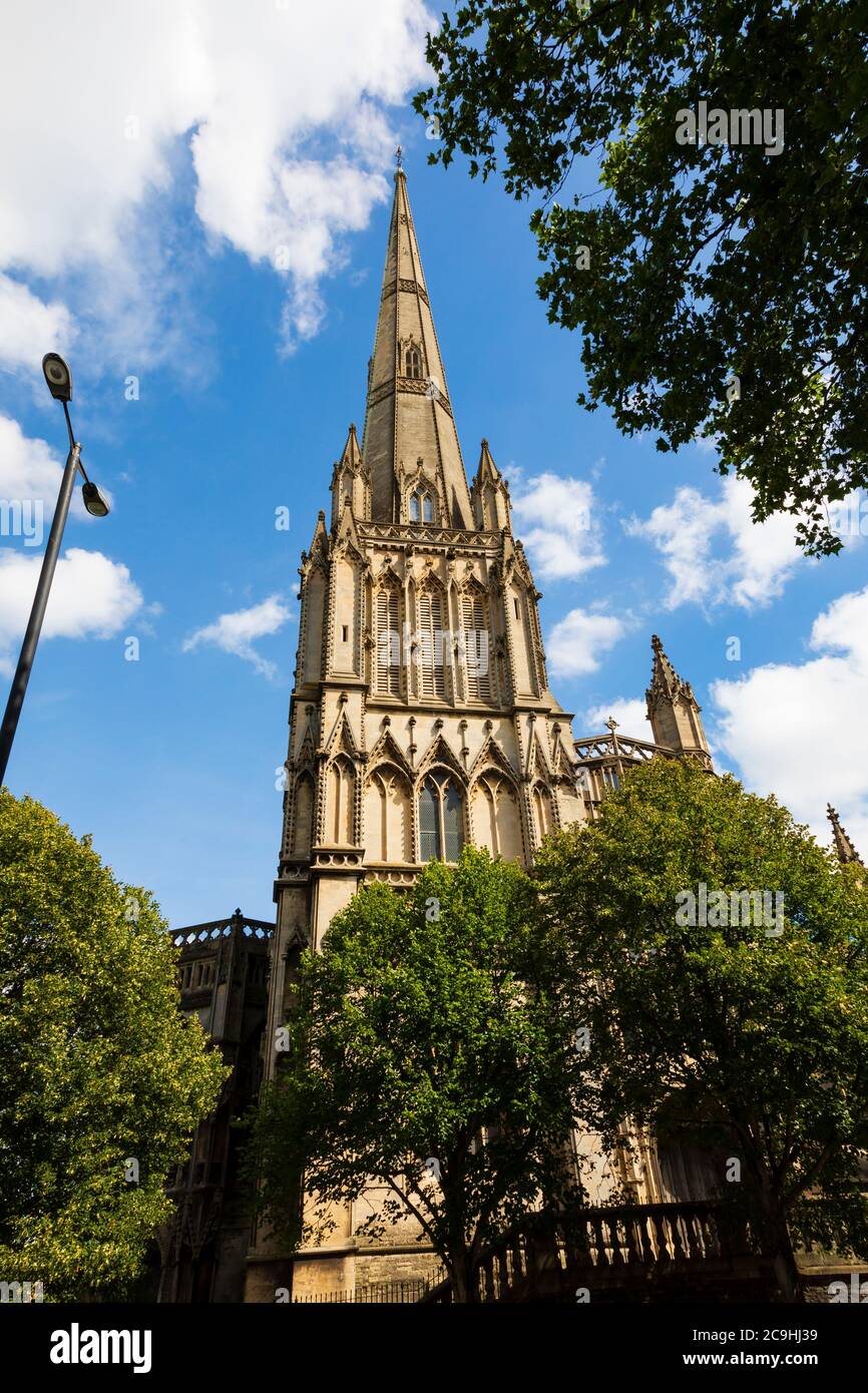 Chiesa parrocchiale di St Mary Redcliffe, Bristol, Inghilterra. Luglio 2020 Foto Stock