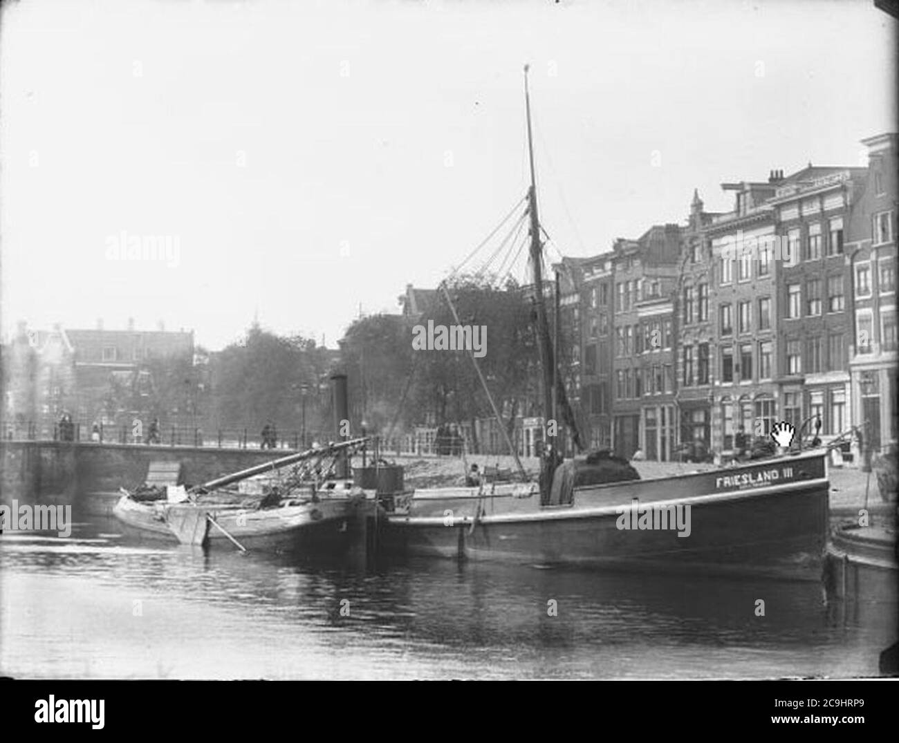 Jacob Olie (1892) - Kromme Waal nrs.6 (ged.) tm 39 (v.r.l.). Foto Stock
