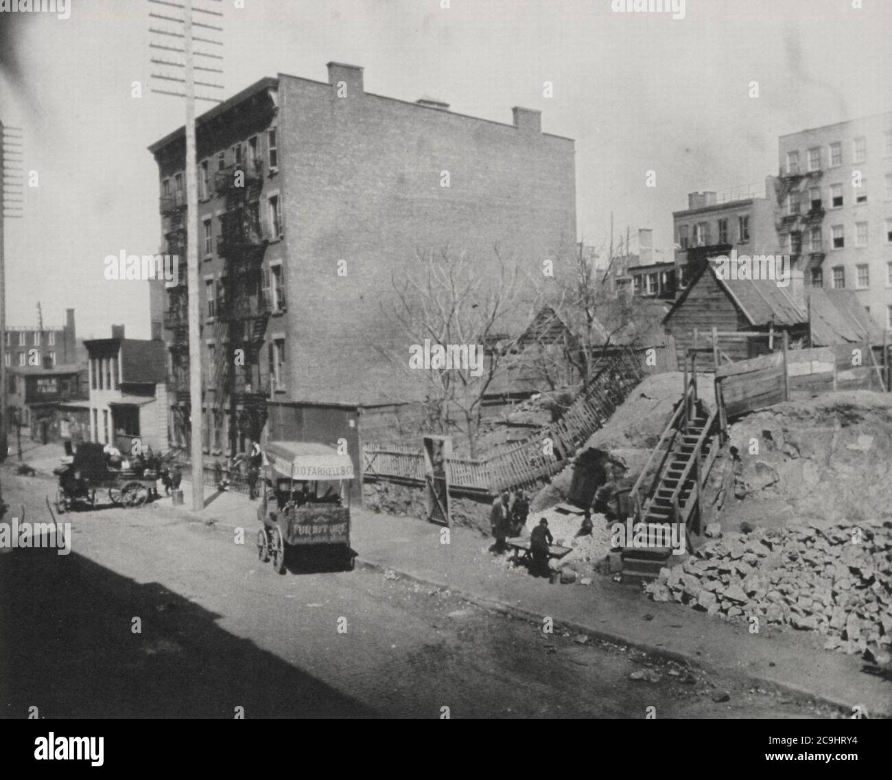 Jacob Riis - Hells cucina e Sebastopol - Fotografia. Foto Stock