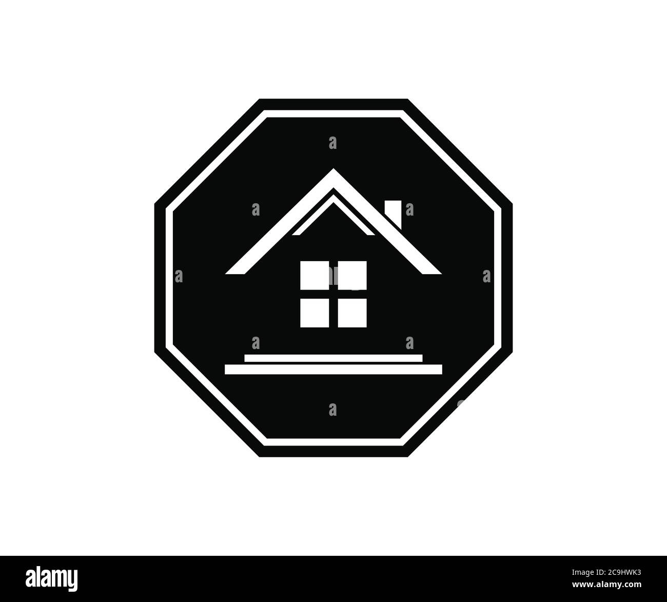Immobiliare, Costruzione e architettura Logo Design vettoriale EPS 10 Illustrazione Vettoriale