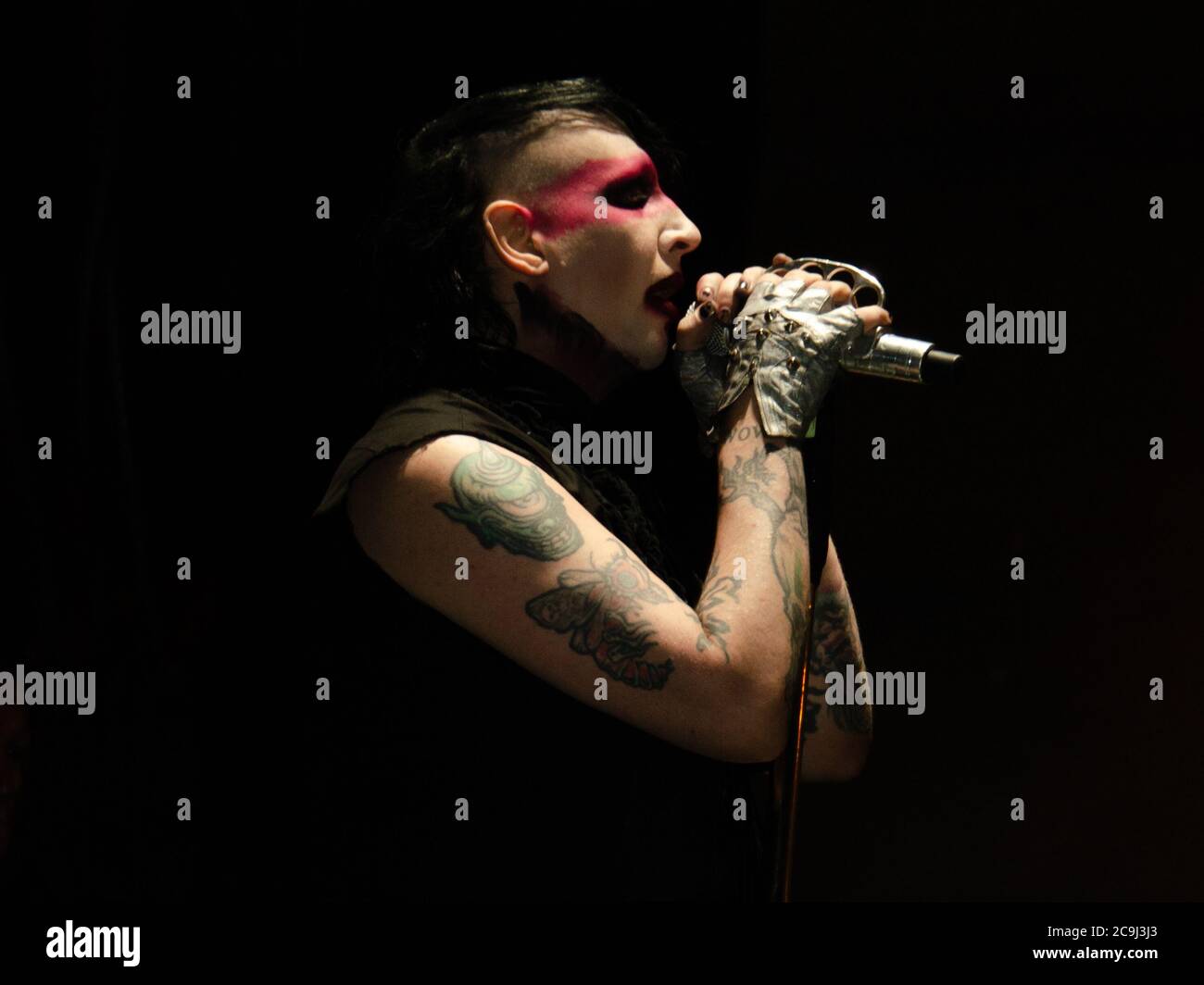 18 agosto 2012, West Hollywood, California, USA: Marilyn Manson suona il 3° giorno del Sunset Strip Music Festival (immagine di credito: © Billy Bendnight/ZUMA Wire) Foto Stock