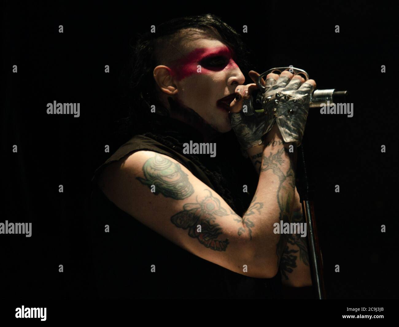 18 agosto 2012, West Hollywood, California, USA: Marilyn Manson suona il 3° giorno del Sunset Strip Music Festival (immagine di credito: © Billy Bendnight/ZUMA Wire) Foto Stock