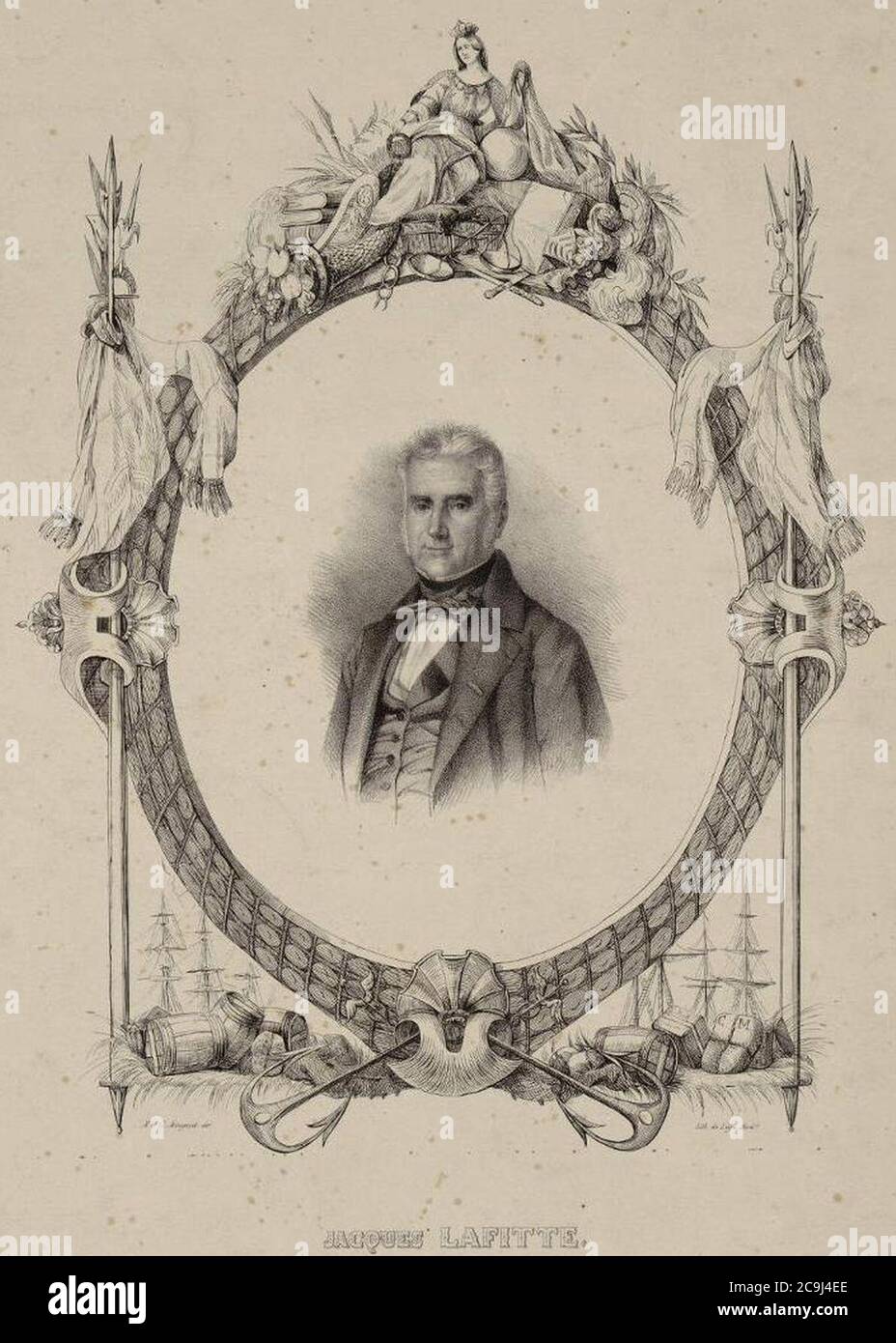 Jacques-Laffitte. Foto Stock