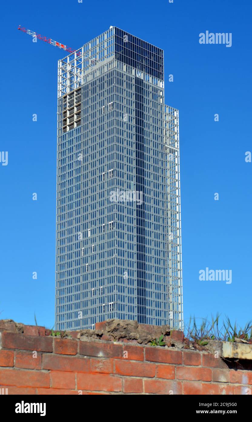 Torino, Piemonte/Italia- 03/19/2019- la costruzione del grattacielo della Regione Piemonte, progettato dall'architetto Fuksas, nel Lingotto Nizza Millefo Foto Stock