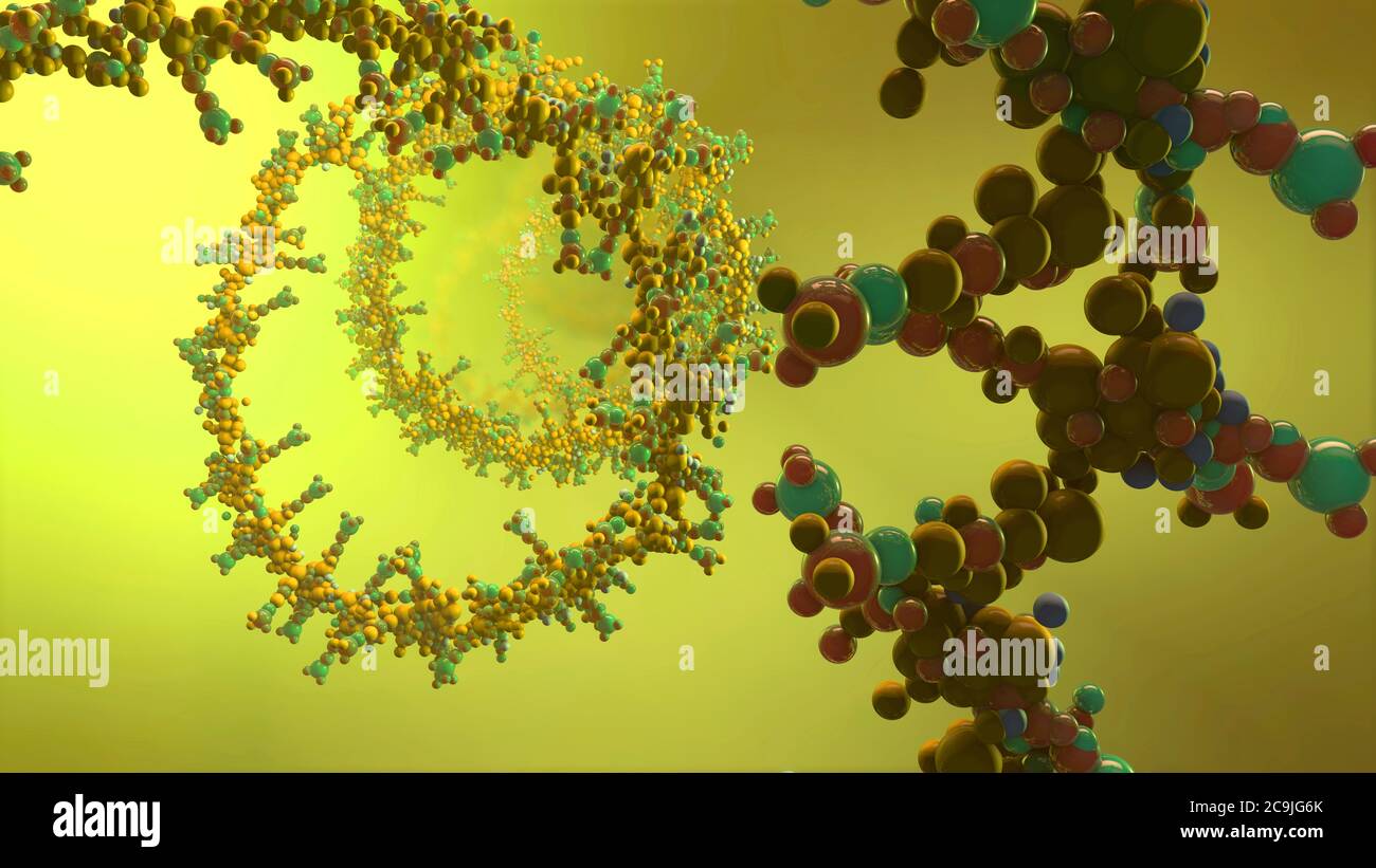 Acido nucleico, illustrazione. Foto Stock