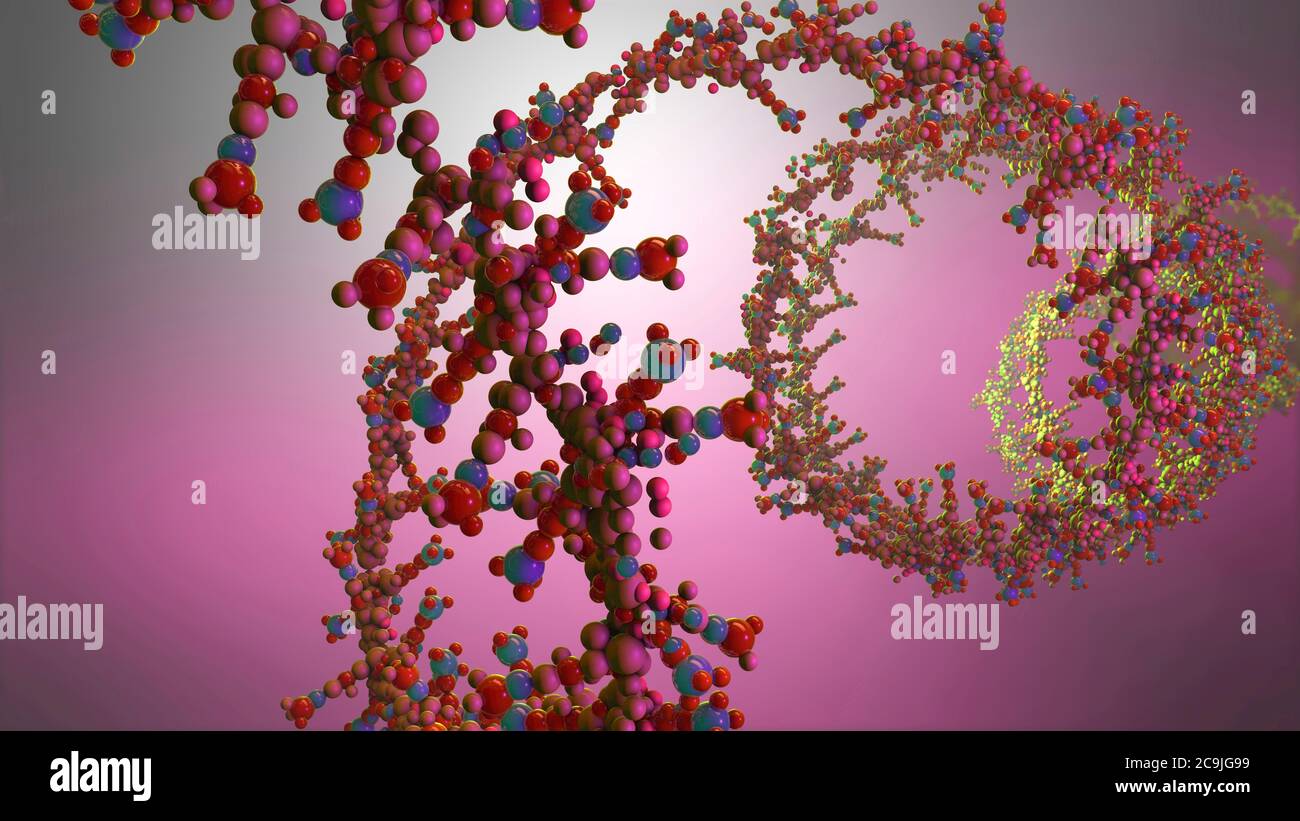 Acido nucleico, illustrazione. Foto Stock