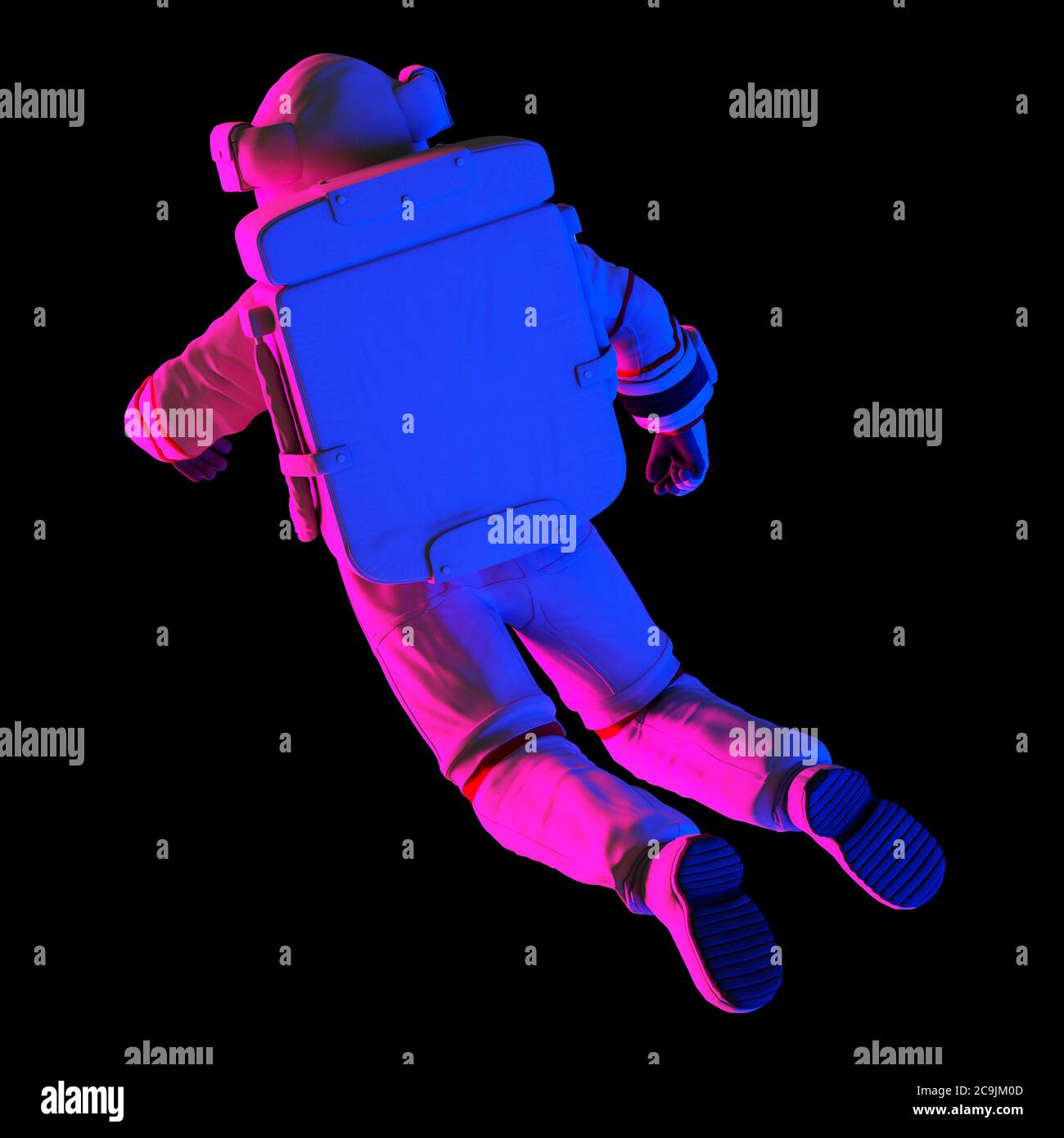 Astronauta, illustrazione del computer. Foto Stock