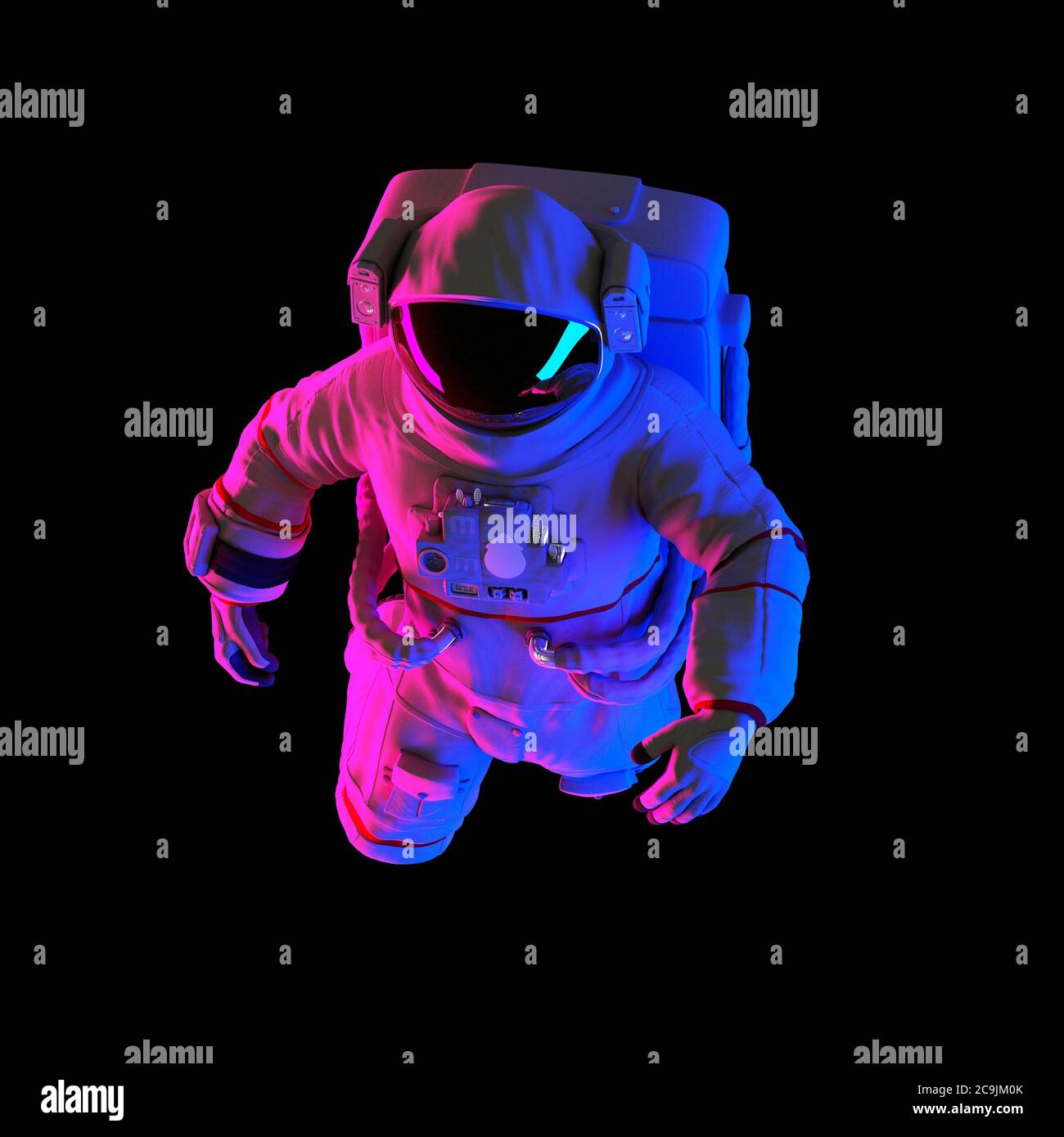 Astronauta, illustrazione del computer. Foto Stock