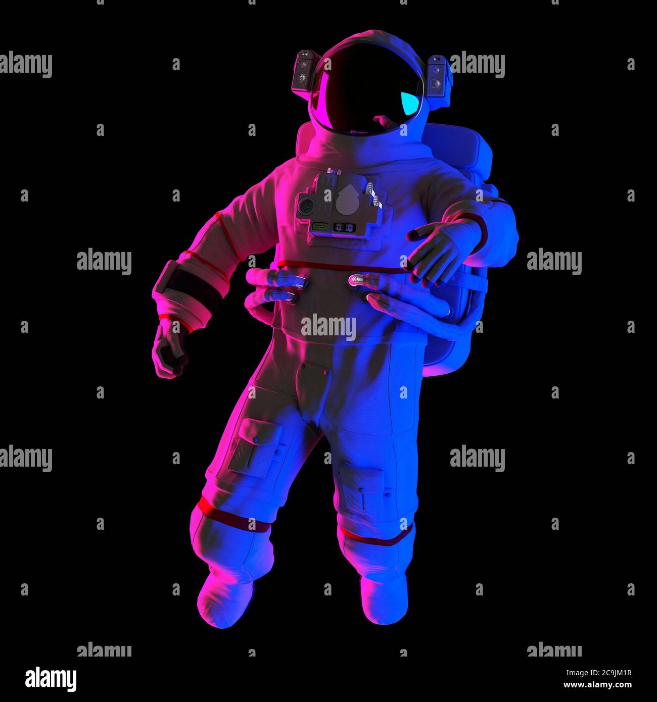 Astronauta, illustrazione del computer. Foto Stock