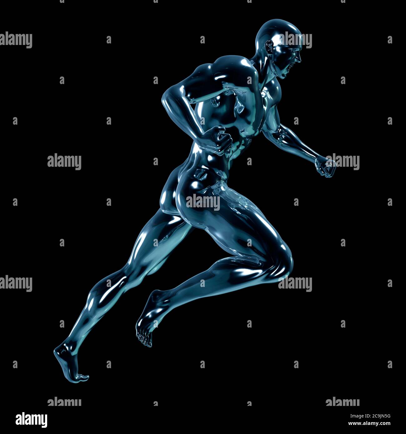 Anatomia maschile, illustrazione del computer. Foto Stock