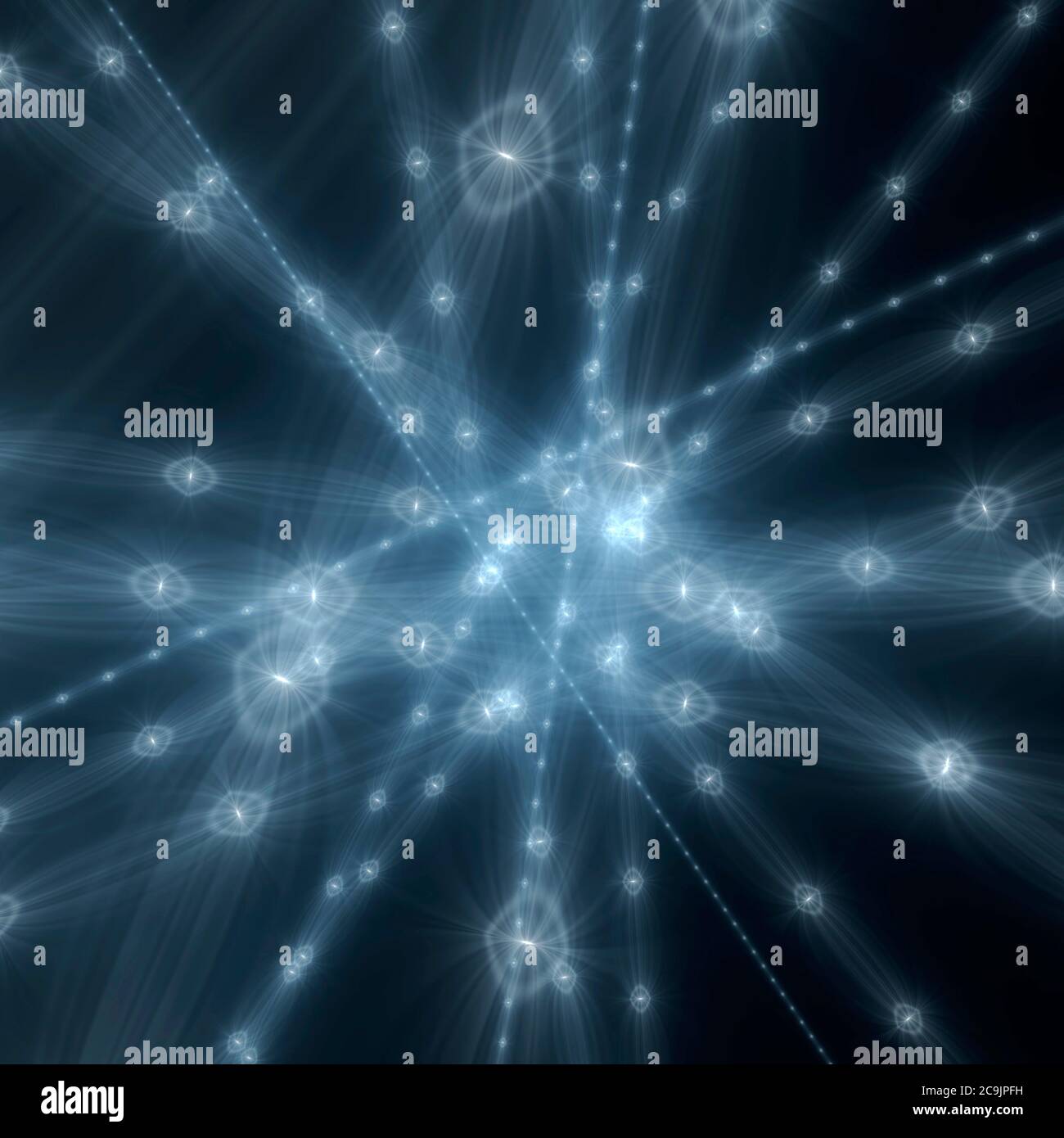 Effetti di luce, illustrazione. Foto Stock