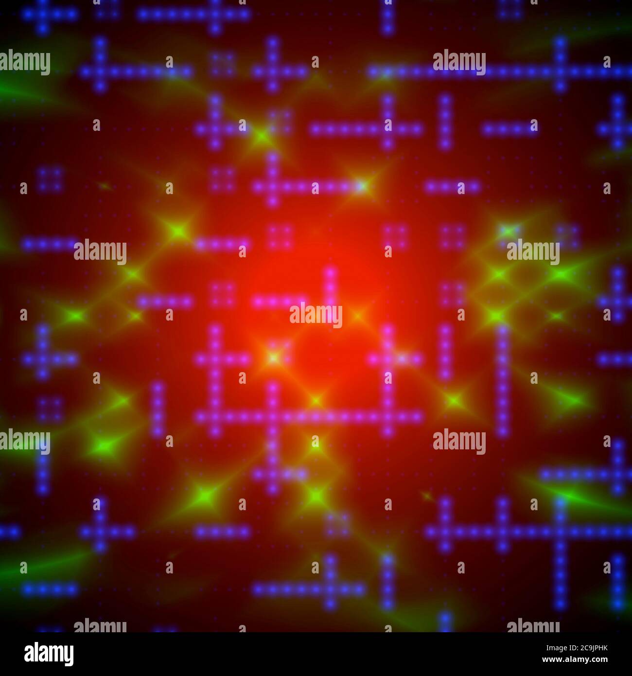 Dati quantistici, illustrazione. Foto Stock