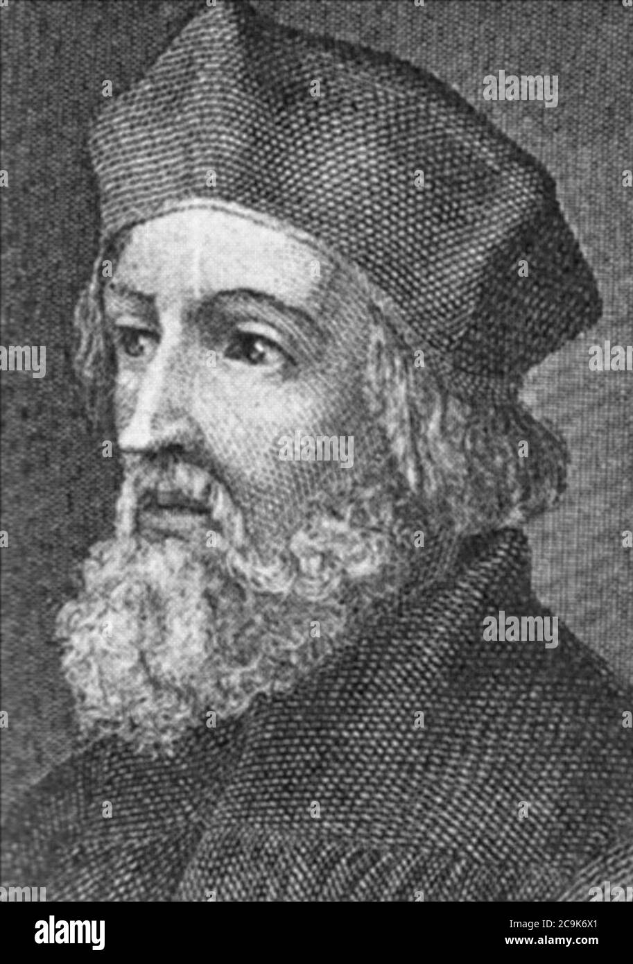 Jan Hus (1370-1415). Foto Stock