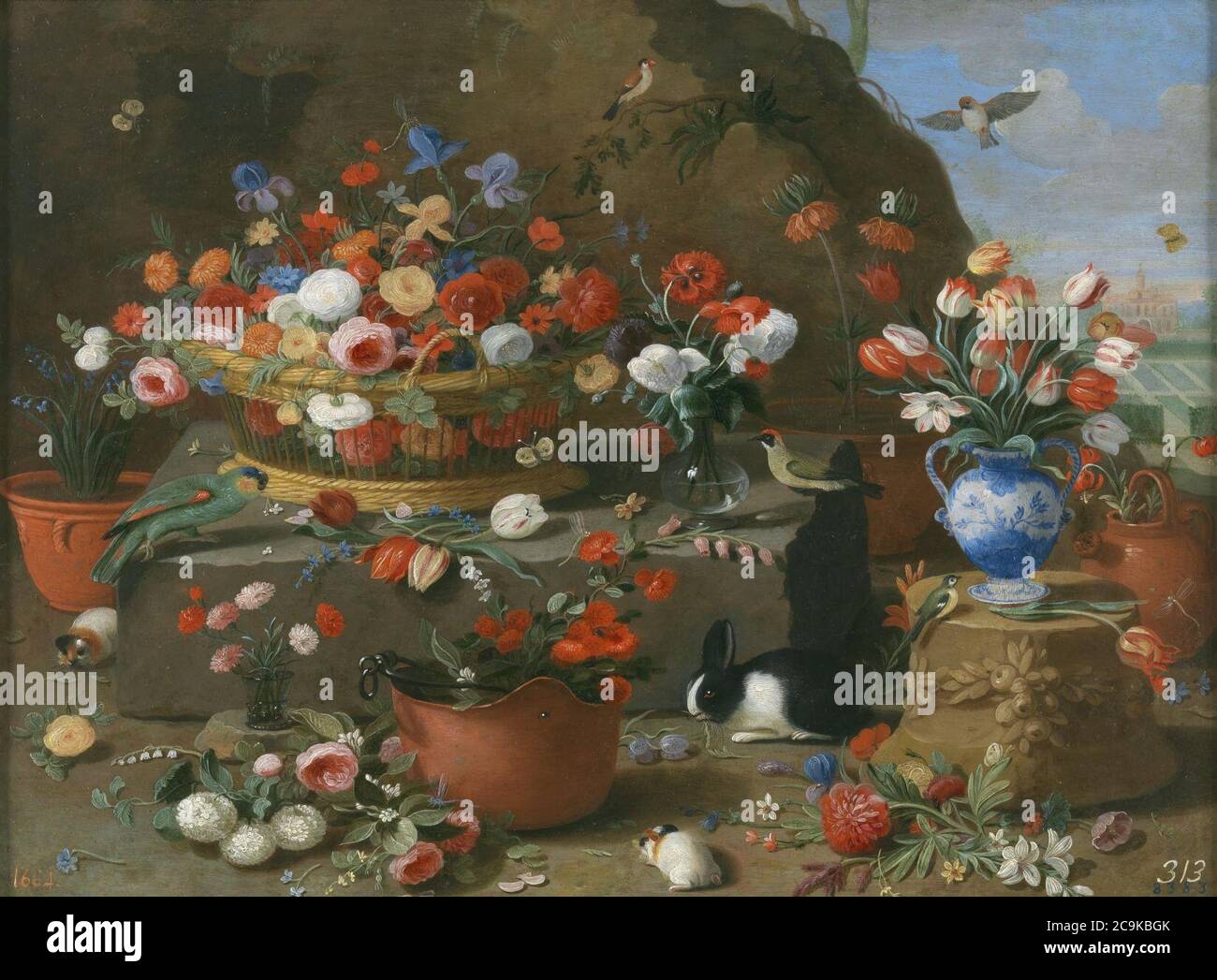 Jan van Kessel il Vecchio - Flower Still Life. Foto Stock