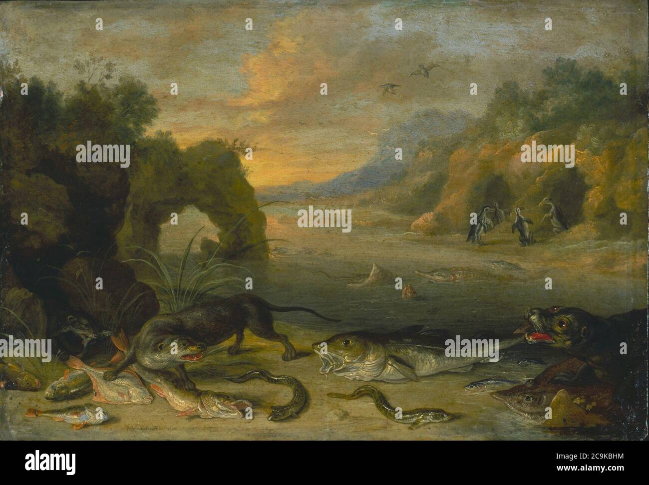 Jan van Kessel il Vecchio - acqua Foto Stock