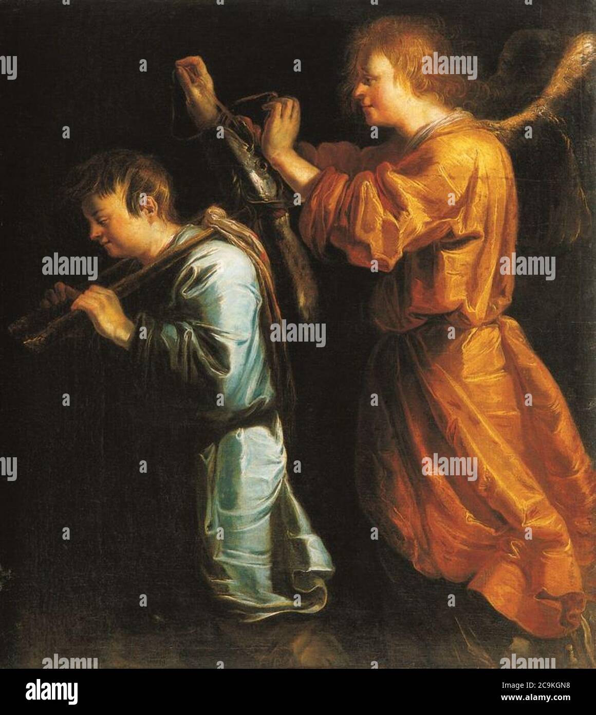 Jan van de Venne - Tobias e l'angelo. Foto Stock
