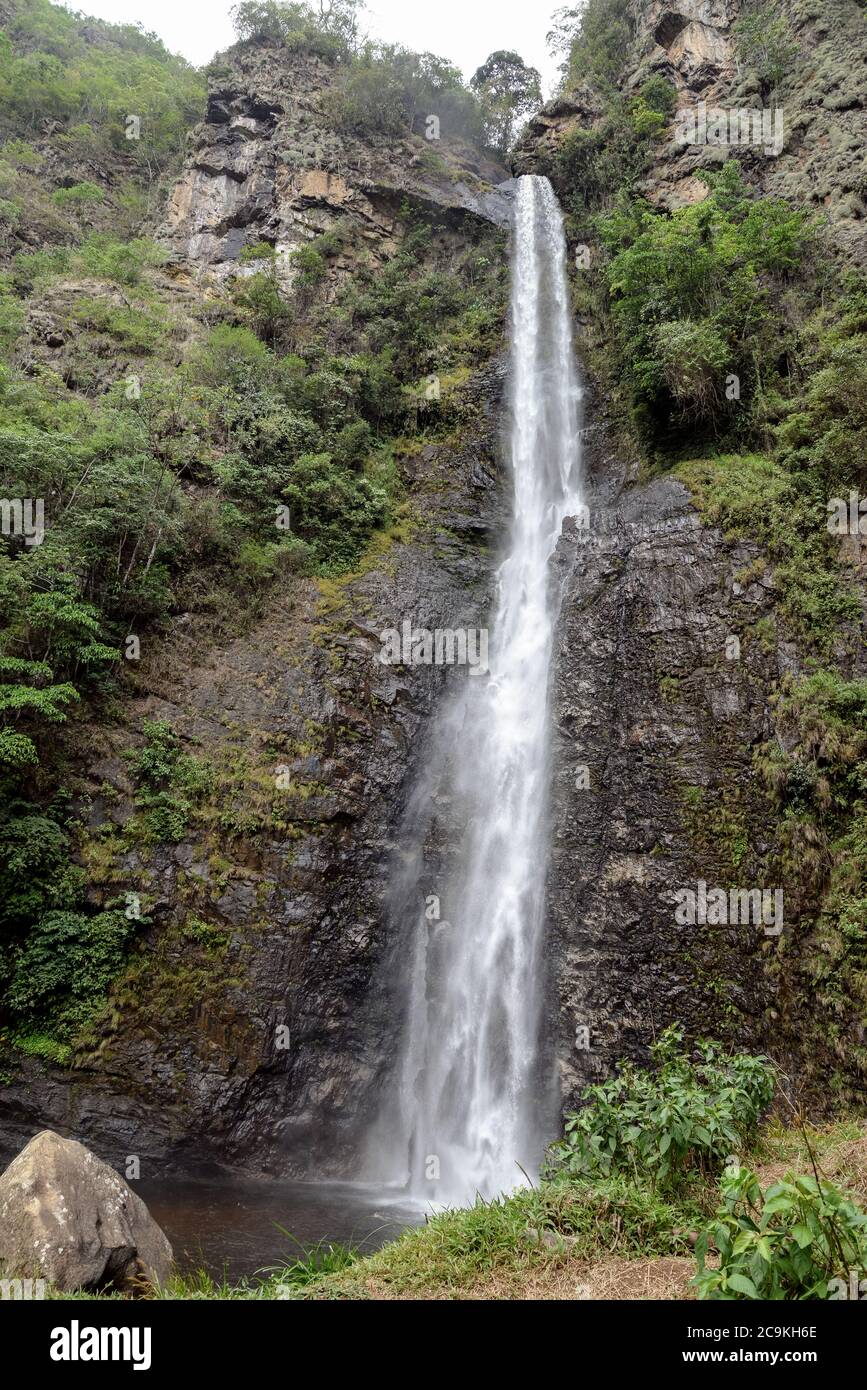 Illapani cascata Quillabumba Foto Stock