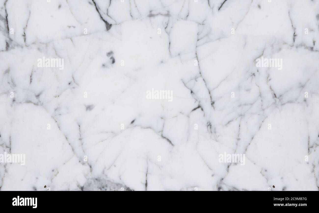 Piastrelle in ceramica bianca lucidata. Marmo Calacatta di alta qualità Foto Stock