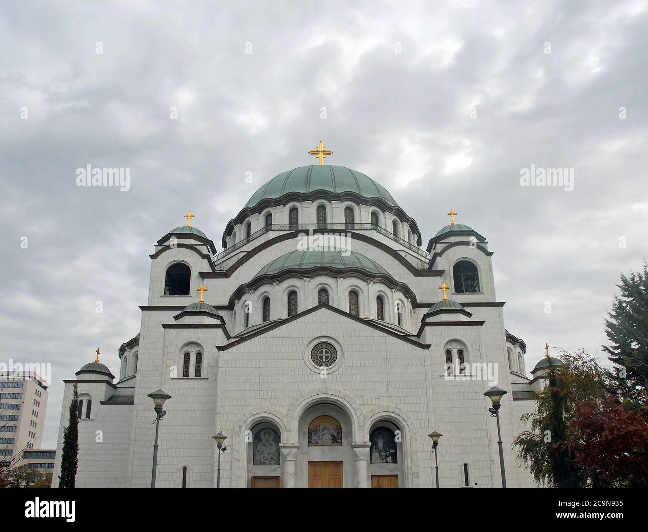 La Chiesa di San Sava a Belgrado, in Serbia, è una Chiesa serba-ortodossa che prende il nome da San Sava patrono della Serbia. Foto Stock