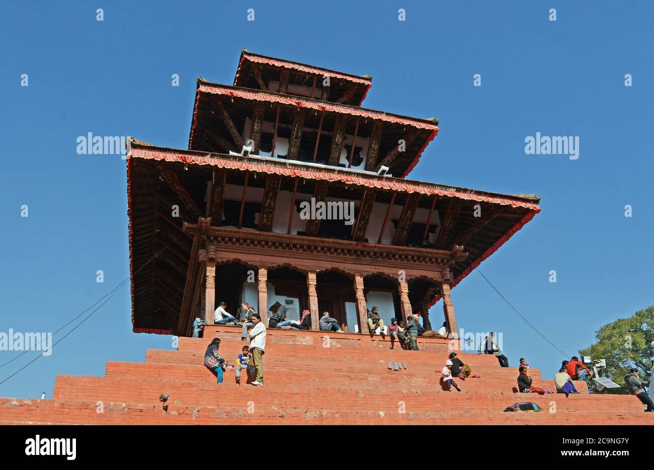 tempio, piazza Durbar, Katmandu, Nepal Foto Stock