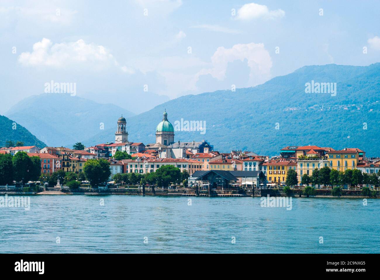 Intra paesaggio urbano, Città di Verbania, Italia Foto Stock