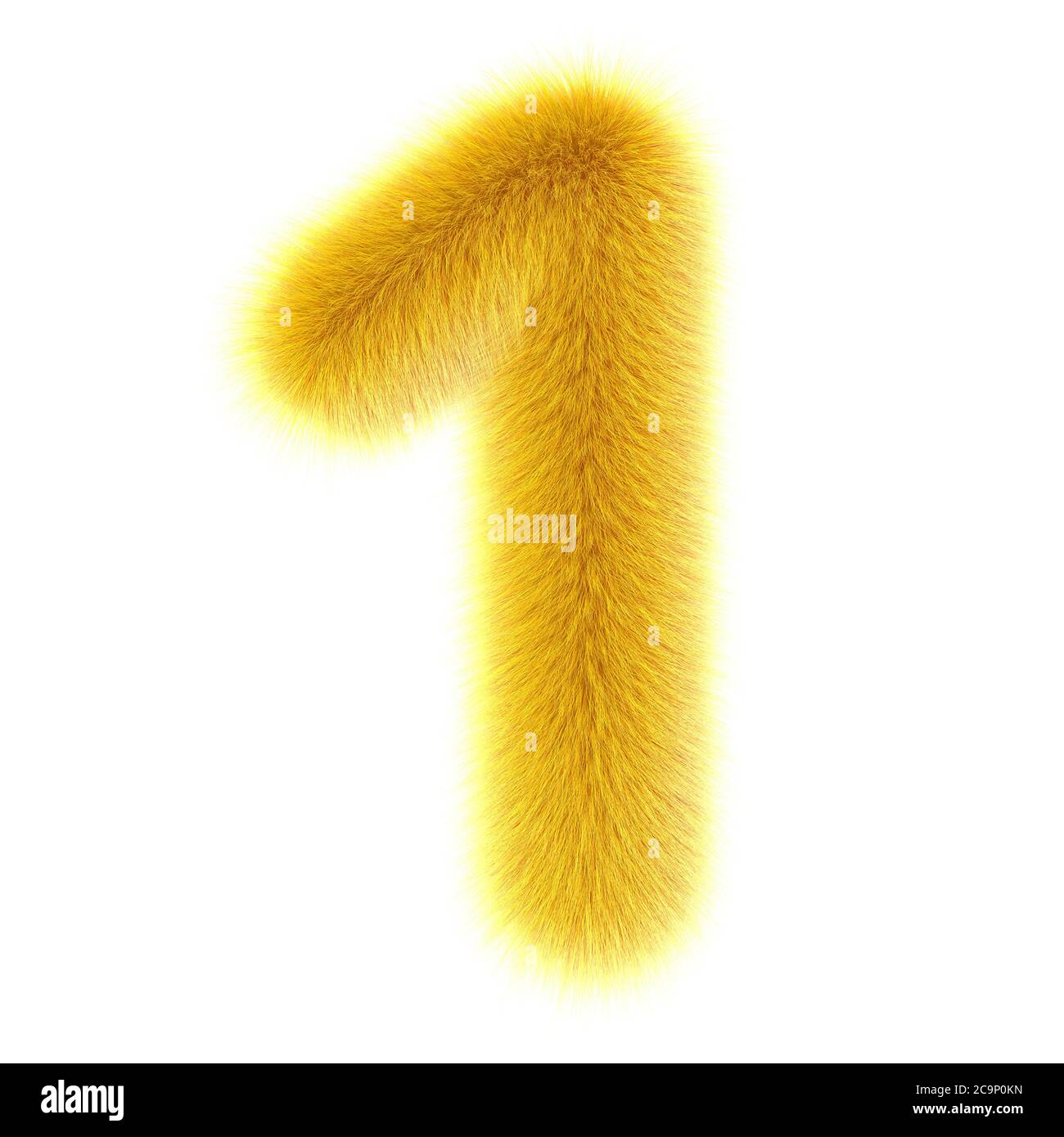 3d Duckling creativo carino cartoon pelliccia numero 1 Foto Stock