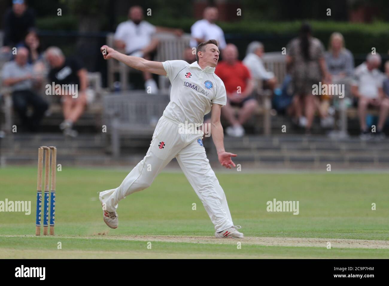 CHESTER LE STREET, INGHILTERRA. 1 AGOSTO 2020 - durante la partita del Bob Willis Trophy tra Durham e Yorkshire a Emirates Riverside, Chester le Street sabato 1 agosto 2020. (Credit: Mark Fletcher | MI News) Credit: MI News & Sport /Alamy Live News Foto Stock