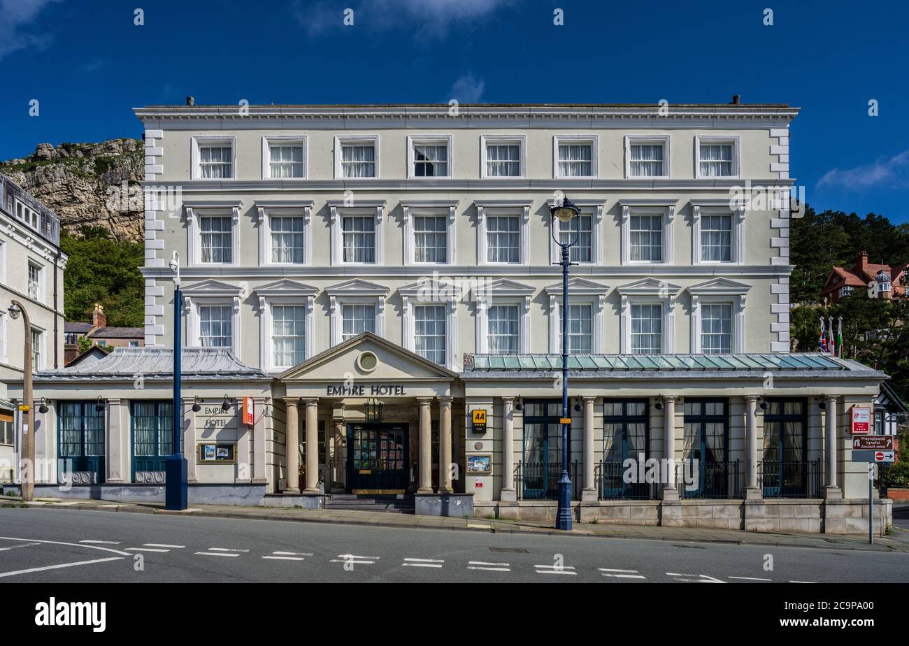 L'Empire Hotel Llandudno - costruito nel 1854. Foto Stock