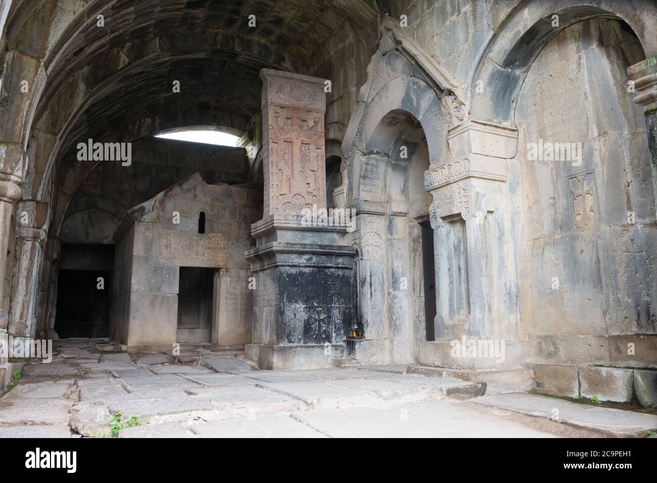 Alaverdi, Armenia - Monastero di Haghpat nel villaggio di Haghpat, Alaverdi, Lori, Armenia. Fa parte del Patrimonio Mondiale dell'Umanità. Foto Stock