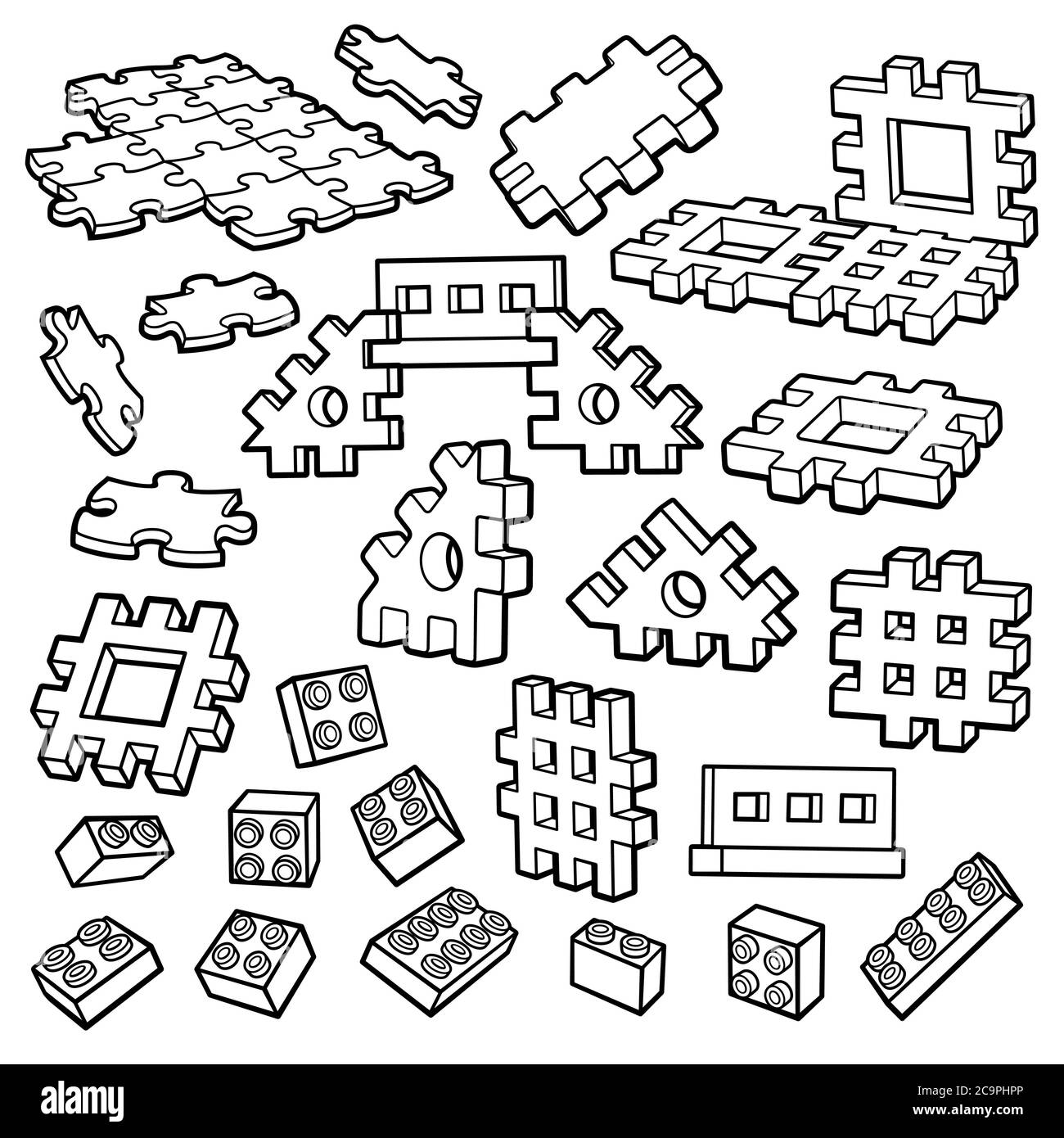 Giochi di logica Foto e Immagini Stock in Bianco e Nero - Alamy