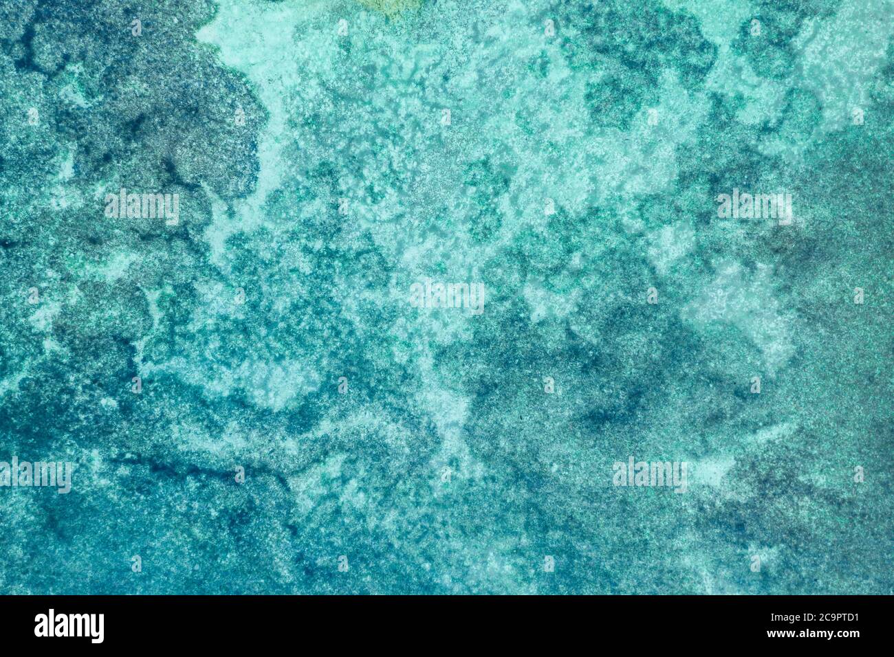 Isola tropicale aerea. Barriera corallina con laguna turchese. Grande barriera Corallina Foto Stock