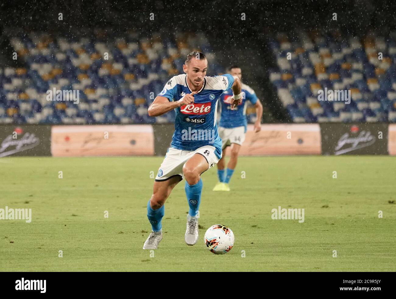 Napoli, Italia. 01 agosto 2020. Fabian Ruiz di Napoli in azione durante la partita Serie A TIM tra SSC Napoli e SS Lazio il 1 agosto 2020 a Napoli (Italia) allo Stadio San Paolo Foto LPS/MARCO IORIO /LM Credit: Independent Photo Agency/Alamy Live News Foto Stock