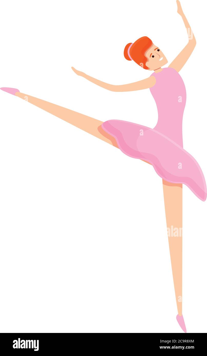 Icona della fase ballerina. Cartoon di ballerina icona vettoriale per il  web design isolato su sfondo bianco Immagine e Vettoriale - Alamy